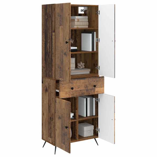 Kapi Komplekt 2 tk Vana puit 66 × 34.5 × 90 cm Tehispuit