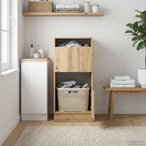 Pesukaapp ladustamisega Käsitööpuu 50 × 68 × 102 cm Tehispuit