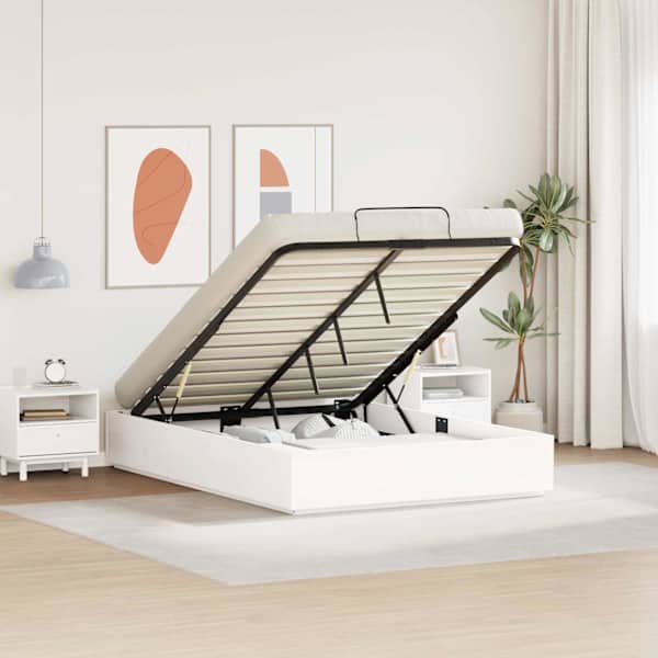 Panipaigaga voodiraam, valge, 135 × 190 cm — mudel 3418742