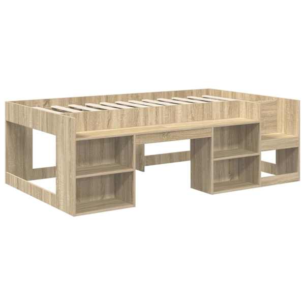 Panipaigaga lastevoodiraam, sonoma tamm, 100 × 200 cm — mudel 3422613