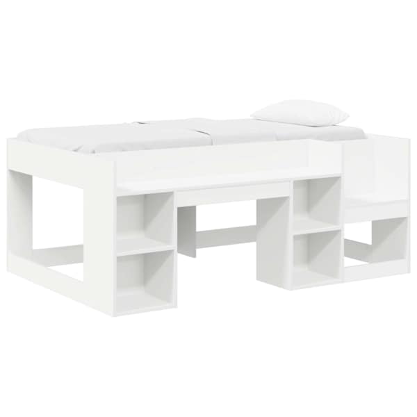 Panipaigaga lastevoodiraam, valge, 80 × 160 cm, tehispuit — mudel 3422619
