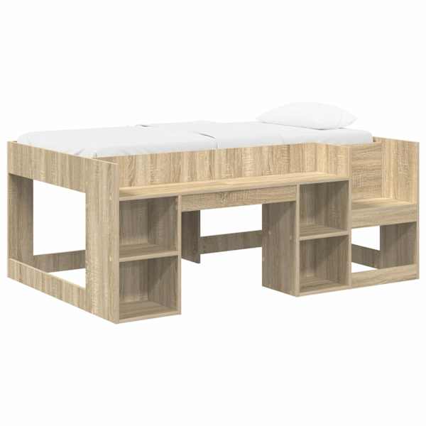 Panipaigaga lastevoodiraam, sonoma tamm, 80 × 160 cm — mudel 3422621
