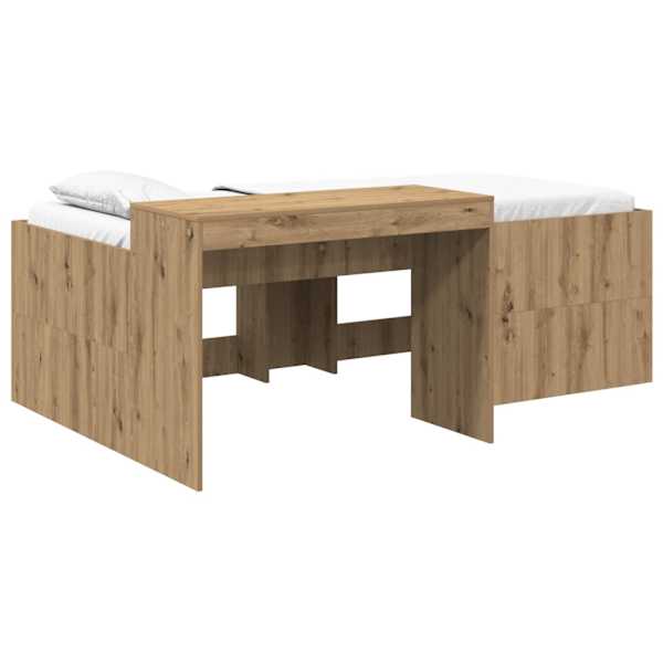 Kõrge voodiraam, artisan tamm, 80 × 200 cm — mudel 3422650