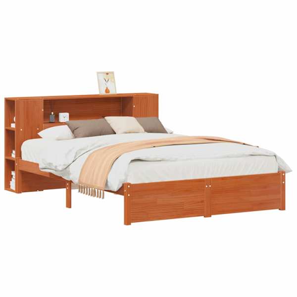 Panipaigaga voodiraam peatsiga, vahapruun, 140 × 190 cm — mudel 3423794