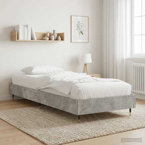 Voodiraam, betoonhall, 80 × 200 cm, tehispuit — mudel 8009053
