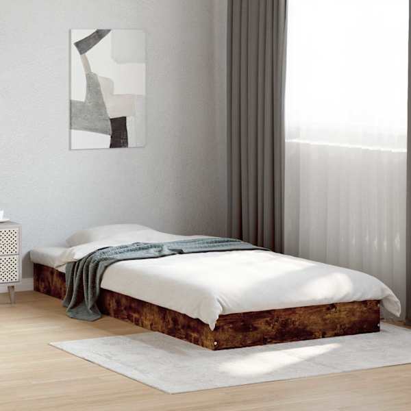 Voodiraam, suitsutatud tamm, 80 × 200 cm, tehispuit — mudel 8009077