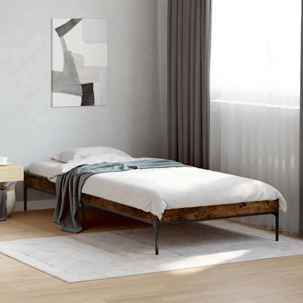 Voodiraam, suitsu tamm, 80 × 200 cm, tehispuit — mudel 8009127