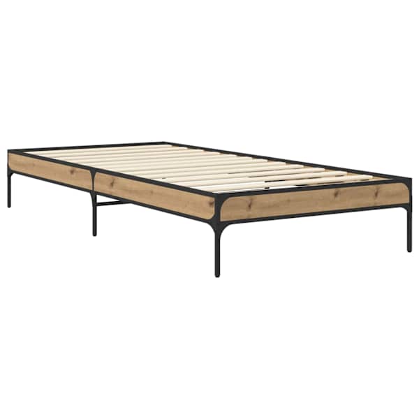 Voodiraam, artisan tamm, 80 × 200 cm, tehispuit — mudel 8009135