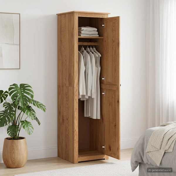 Garderoobikapp PANAMA Kask 51 × 50 × 185 cm Toekas männipuit