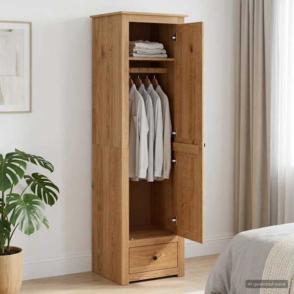 Garderoobikapp PANAMA Kask 51 × 50 × 185 cm Toekas männipuit