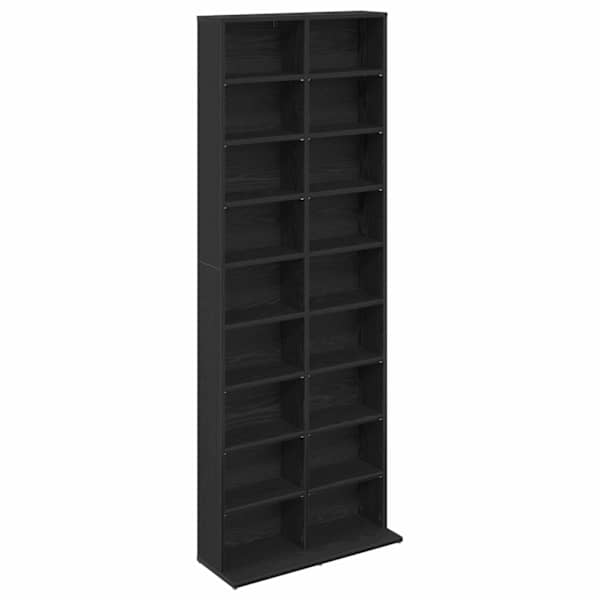 CD kapp Must tamm 65 × 23,5 × 175 cm Tehispuit