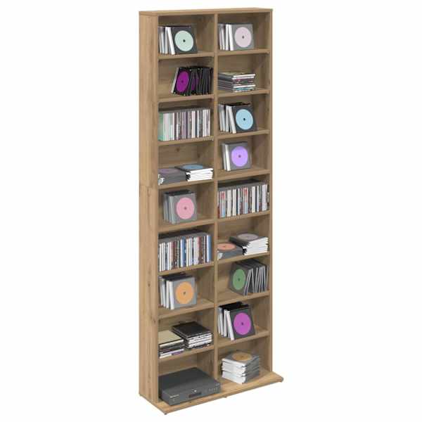 CD kapp Artisan tamm 65 × 23,5 × 175 cm Tehispuit
