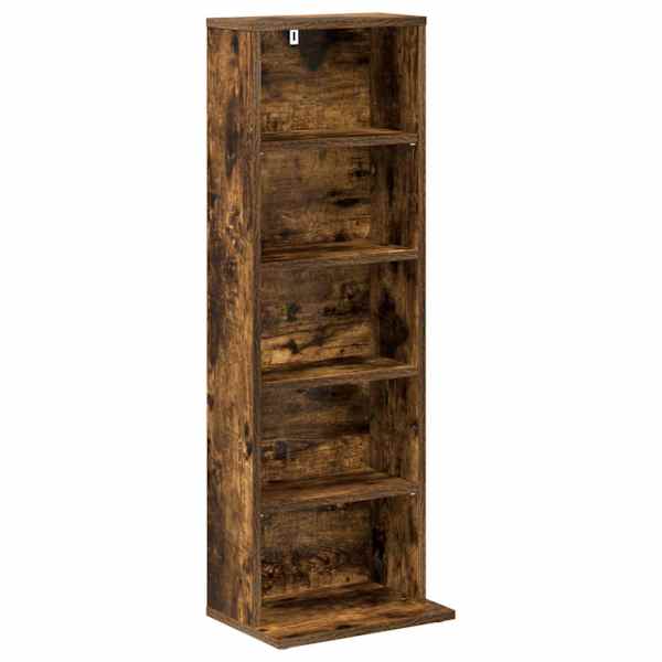 CD kapp Suitsutatud tamm 33 × 23,5 × 97,5 cm Tehispuit