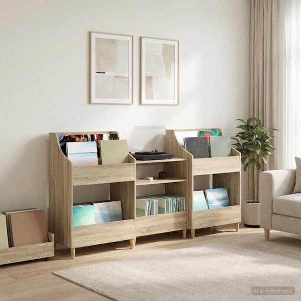 Meedia riiulite komplekt 3 tk Sonoma tamm 212 × 46 × 112 cm