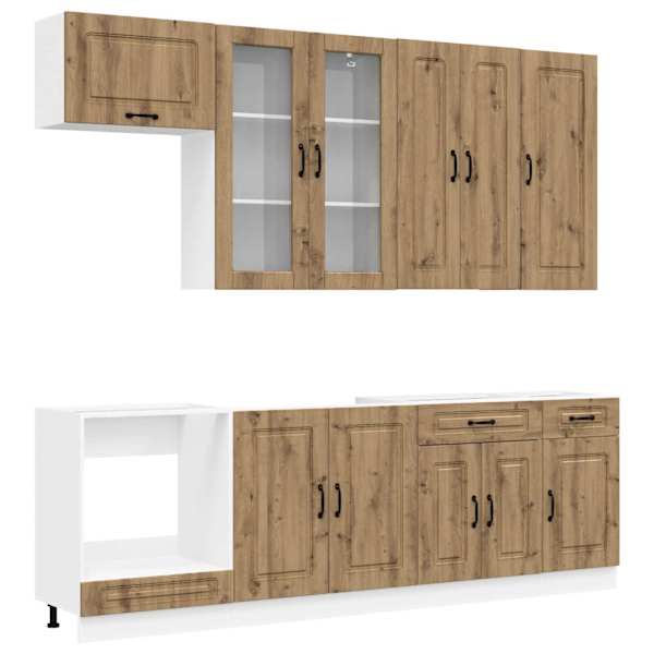 Köögikappide komplekt KALMAR 8 tk Artisan tamm Tehispuit