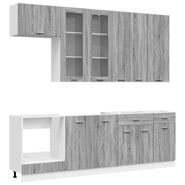 Köögikappide komplekt LYON 8 tk Hall Sonoma Tehispuit