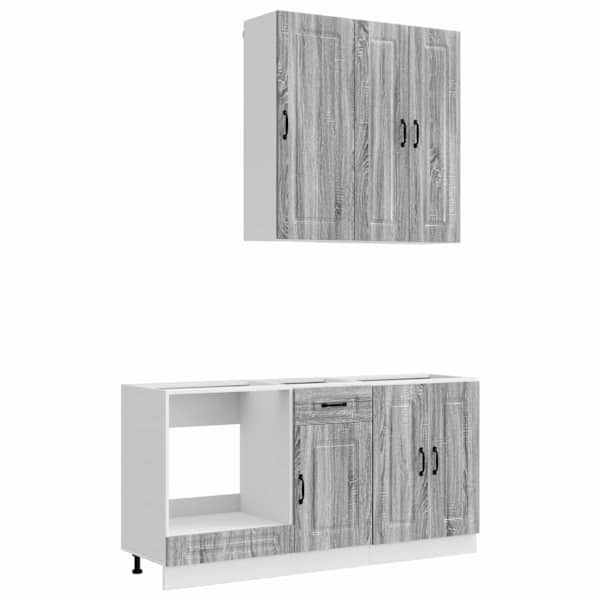 Köögikappide komplekt KALMAR 5 tk Hall Sonoma Tehispuit