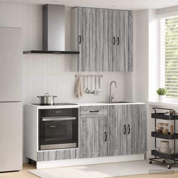 Köögikappide komplekt LUCCA 5 tk Hall Sonoma Tehispuit