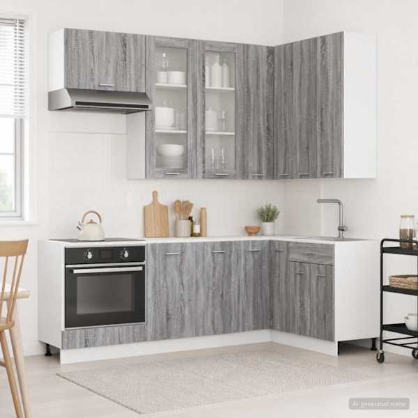 Köök üksus LYON 8 tk Hall Sonoma Tehispuit