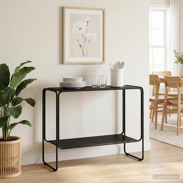 Puhvetkapp Must tamm 93.5 × 38 × 75 cm Tehispuit