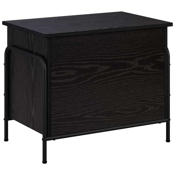 Salvestuskarp Must tamm 80 × 40 × 49,5 cm Tehispuit