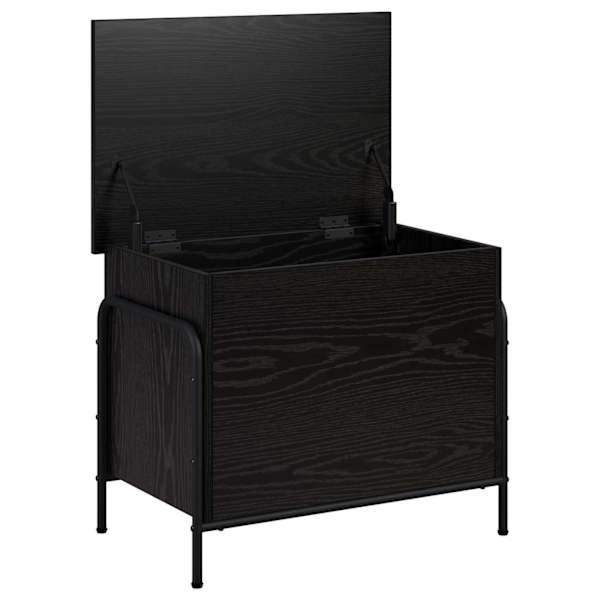 Salvestuskarp Must tamm 80 × 40 × 49,5 cm Tehispuit