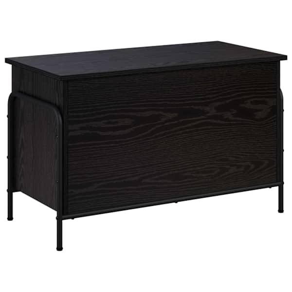 Salvestuskarp Must tamm 80 × 40 × 49,5 cm Tehispuit