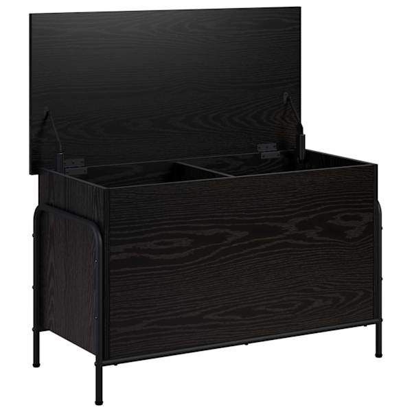 Salvestuskarp Must tamm 80 × 40 × 49,5 cm Tehispuit
