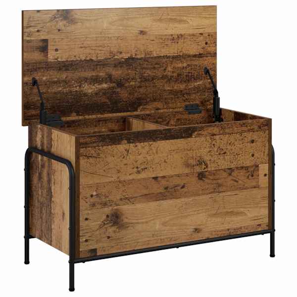 Salvestuskarp Vana puit 80 × 40 × 49,5 cm Tehispuit