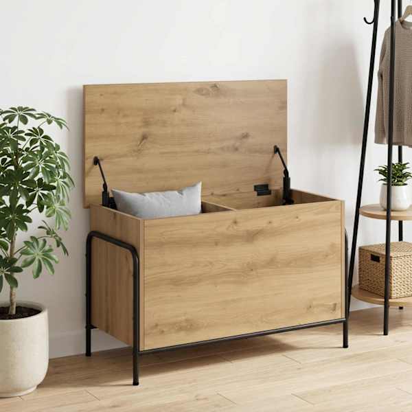Salvestuskarp Artisan tamm 80 × 40 × 49,5 cm Tehispuit