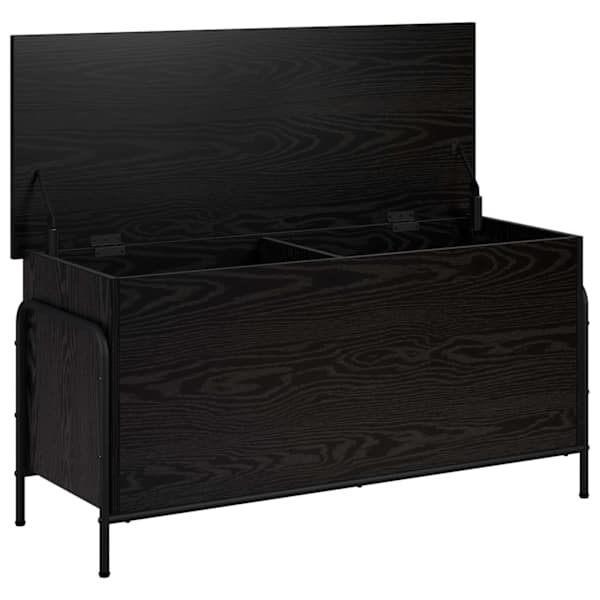 Salvestuskarp Must tamm 80 × 40 × 49,5 cm Tehispuit