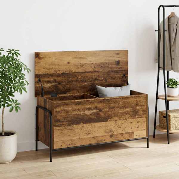 Salvestuskarp Vana puit 80 × 40 × 49,5 cm Tehispuit