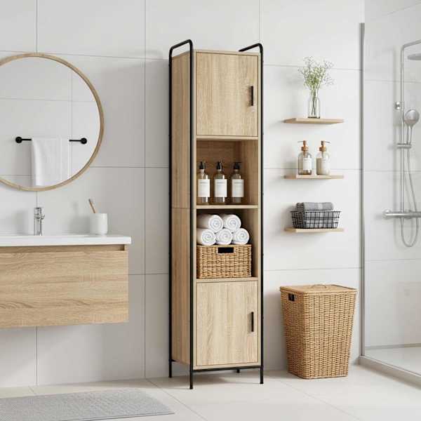 Vannitoa kapp Sonoma tamm 46 × 36 × 181 cm Tehispuit