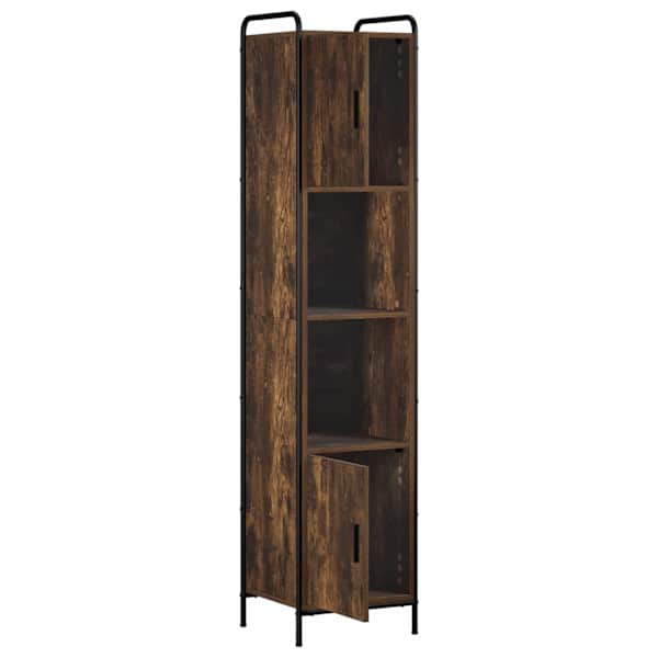 Vannitoa kapp Suitsutatud tamm 46 × 36 × 181 cm Tehispuit