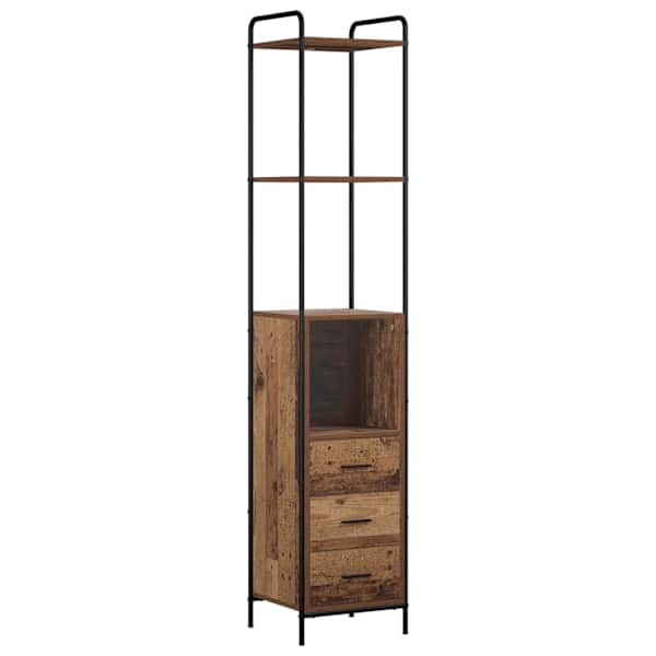 Vannitoa kapp Vana puit 40 × 36 × 200,5 cm Tehispuit
