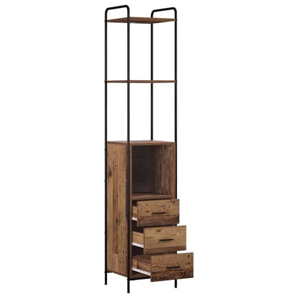 Vannitoa kapp Vana puit 40 × 36 × 200,5 cm Tehispuit