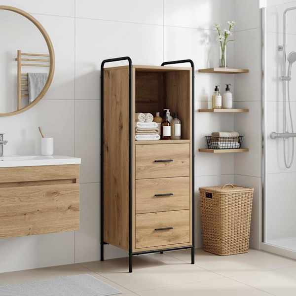 Vannitoa kapp Artisan tamm 40 × 36 × 109,5 cm Tehispuit
