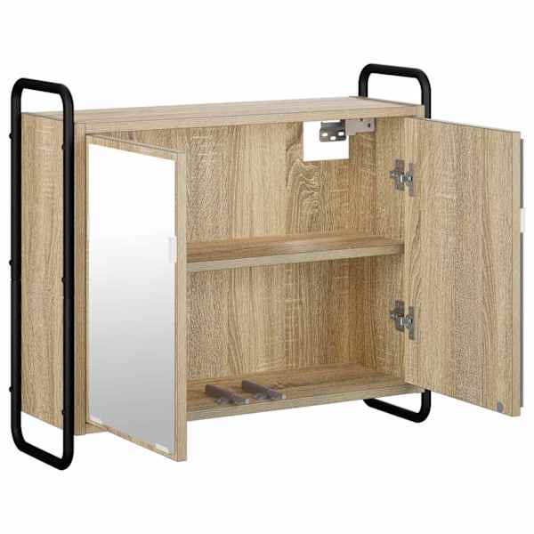 Rippuv vannitoakapid Sonoma tamm 64 × 20 × 56,5 cm Tehispuit