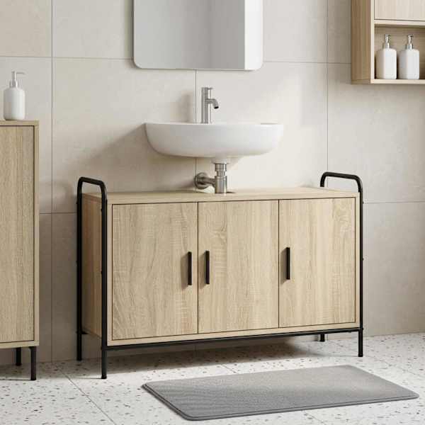 Vannitoa kapp Sonoma tamm 95 × 34 × 61 cm Tehispuit