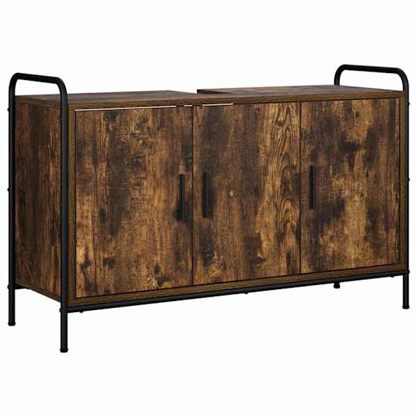Vannitoa kapp Suitsutatud tamm 95 × 34 × 61 cm Tehispuit