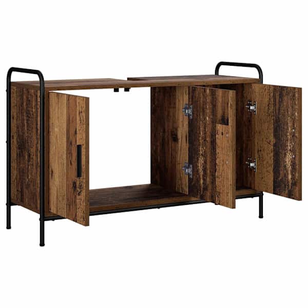 Vannitoa kapp Vana puit 95 × 34 × 61 cm Tehispuit