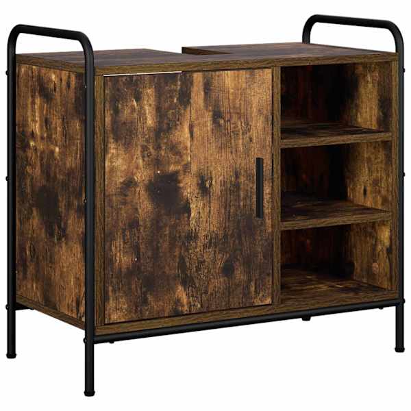 Vannitoa kapp Suitsutatud tamm 65,5 × 34 × 61 cm Tehispuit