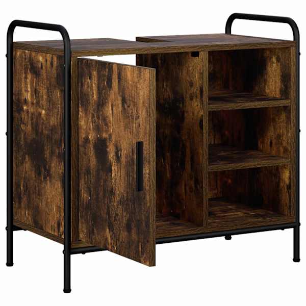 Vannitoa kapp Suitsutatud tamm 65,5 × 34 × 61 cm Tehispuit