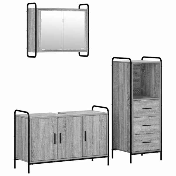 Vannitoa kapikomplekt 3 tk Hall Sonoma 40 × 36 × 109,5 cm