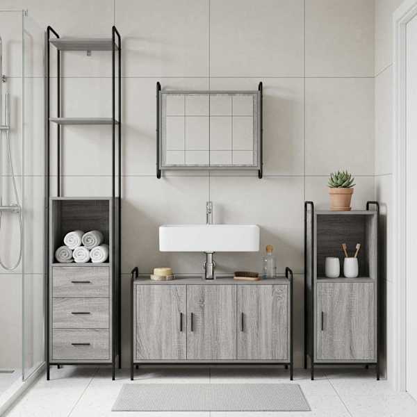 Vannitoa kapikomplekt 3 tk Hall Sonoma 40 × 36 × 181 cm