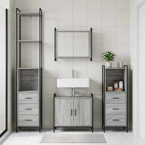 Vannitoa kapikomplekt 3 tk Hall Sonoma 40 × 36 × 200,5 cm