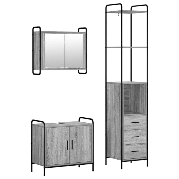 Vannitoa kapikomplekt 3 tk Hall Sonoma 40 × 36 × 200,5 cm