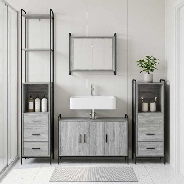 Vannitoa kapikomplekt 3 tk Hall Sonoma 40 × 36 × 200,5 cm