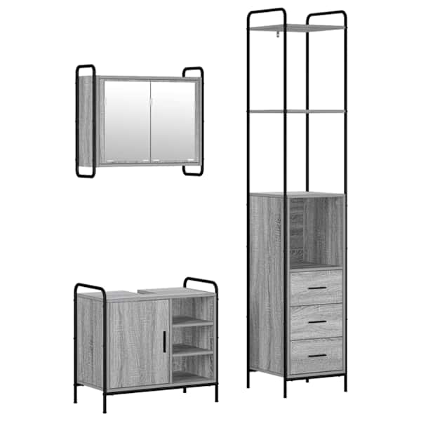 Vannitoa kapikomplekt 3 tk Hall Sonoma 40 × 36 × 200,5 cm