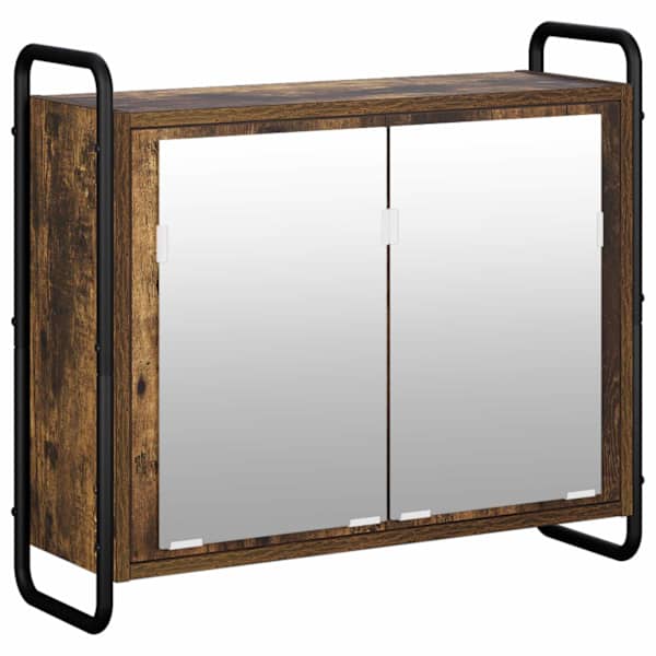 Vannitoa kapikomplekt 4 tk Suitsutatud tamm 40 × 36 × 181 cm